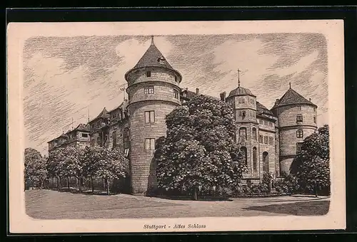 AK Stuttgart, Altes Schloss