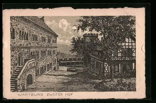 AK Eisenach, Wartburg, Zweiter Hof