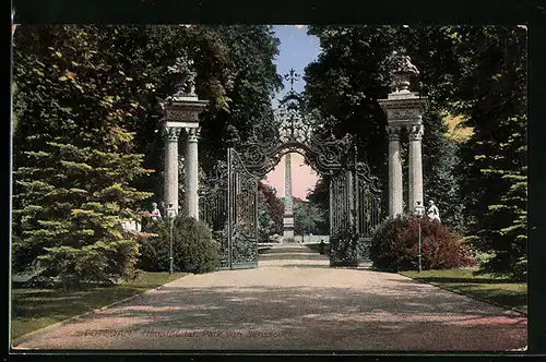 AK Potsdam, Park von Sanssouci, Hauptportal