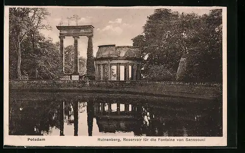 AK Potsdam, Ruinenberg, Reservoir für die Fontäne von Sanssouci