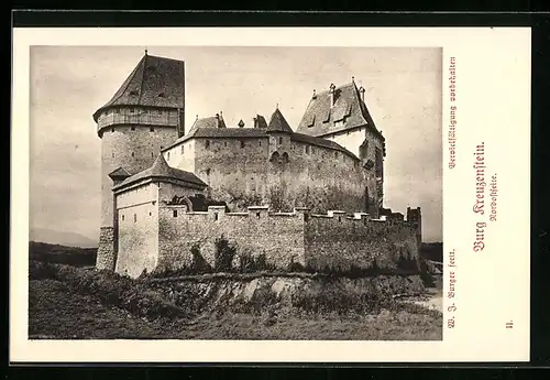 AK Burg Kreuzenstein, Blick zur Nordostseite
