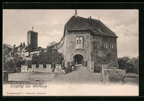 AK Eisenach, Eingang zur Wartburg