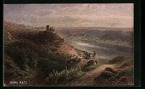AK Burg Katz am Rhein