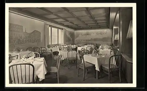 AK Frankfurt a. M., Hotel Frankfurter Hof, Innenansicht