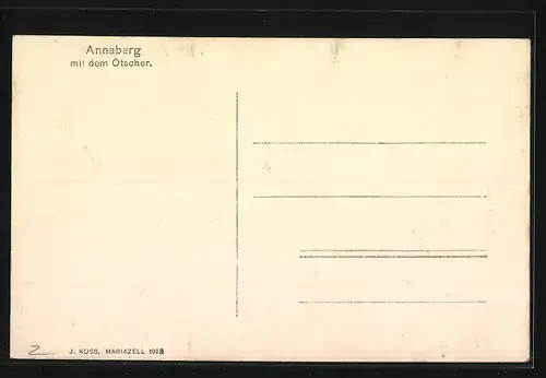 AK Annaberg, Ortsansicht mit dem Ötscher