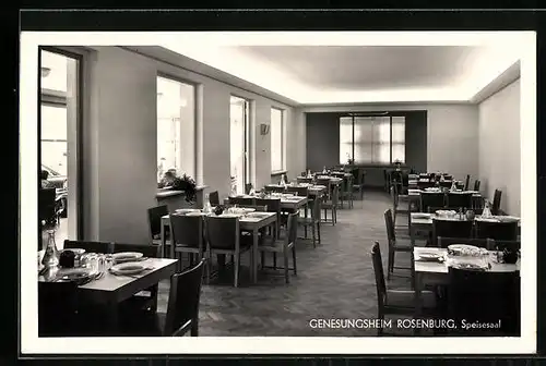 AK Rosenburg, Genesungsheim, Speisesaal