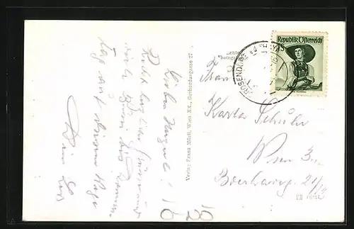 AK Drosendorf Altstadt, Ortsansicht mit Kirche