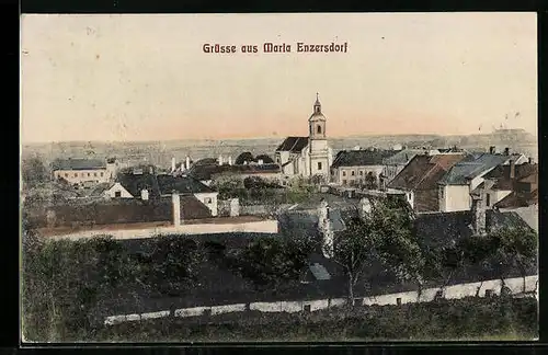 AK Maria Enzersdorf, Ortsansicht aus der Vogelschau