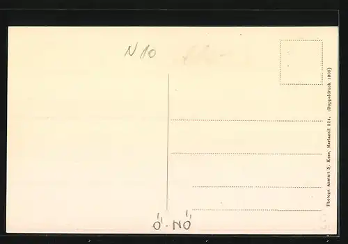 AK Wienerbruck, Ortspartie mit Oetscher
