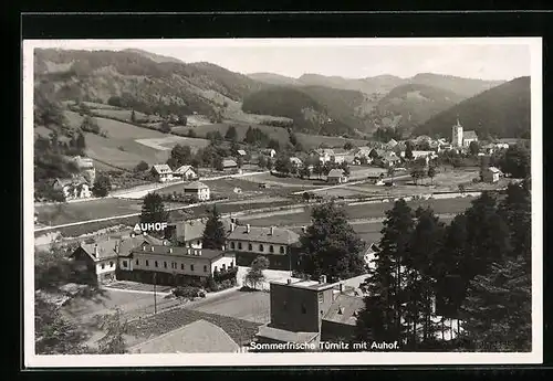 AK Türnitz, Ortsansicht mit Ferienkolonie Auhof