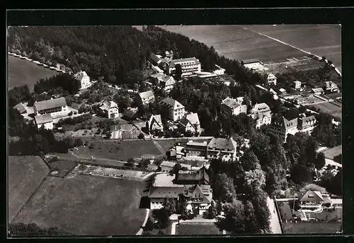 AK Bad Wörishofen, Ortsansicht vom Flugzeug aus gesehen