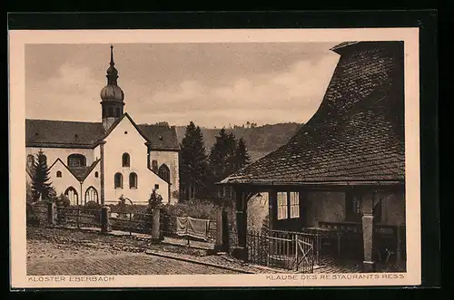 AK Eltville am Rhein, Kloster Eberbach, Klause des Restaurants Ress