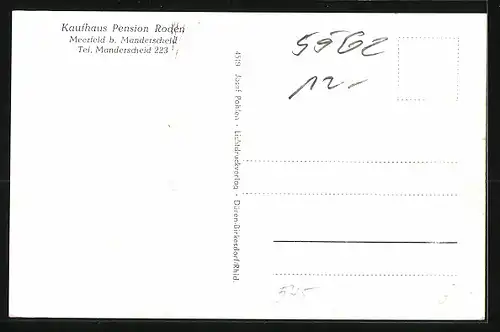 AK Meerfeld b. Manderscheid, Ortsansicht aus der Vogelschau