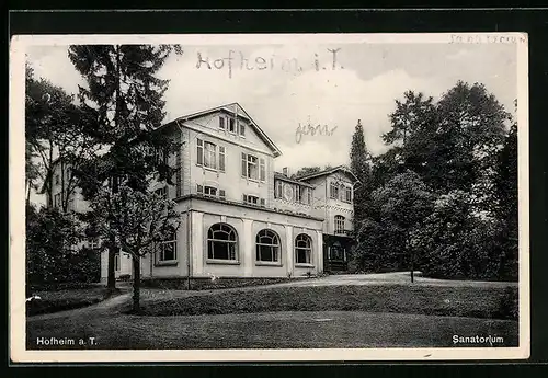 AK Hofheim a. T., Sanatorium