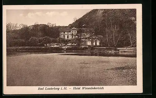 AK Bad Lauterberg i. H., Hotel Wiesenbekerteich