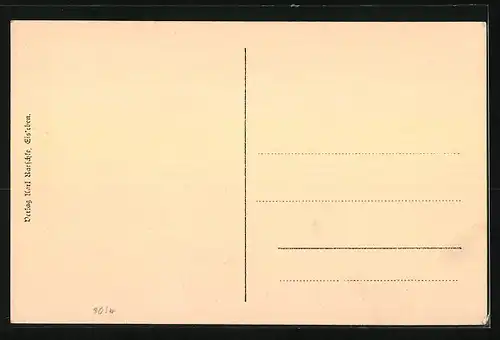 AK Eisleben, Giebel mit Treppe am Rathaus