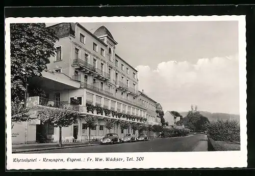 AK Remagen, Rhein-Hotel
