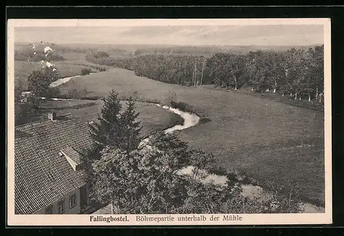 AK Fallingbostel, Böhmepartie unterhalb der Mühle