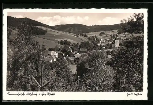 AK Döschnitz / Thür. Wald, Ortsansicht aus der Vogelschau