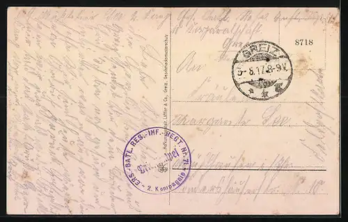 AK Greiz i. V., Oberes Schloss und Heinrichsbrücke