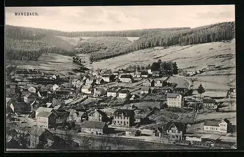 AK Manebach / Thür. Wald, Gesamtansicht