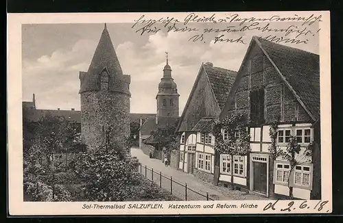 AK Bad Salzuflen, Katzenturm und Reform. Kirche