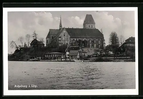 AK Ratzeburg, Ortspartie vom Wasser aus gesehen