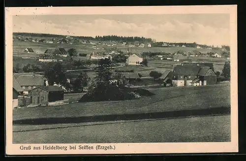 AK Heidelberg / Erzgeb., Ortsansicht aus der Vogelschau