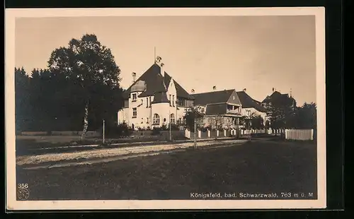 AK Königsfeld / Schwarzwald, Strassenpartie