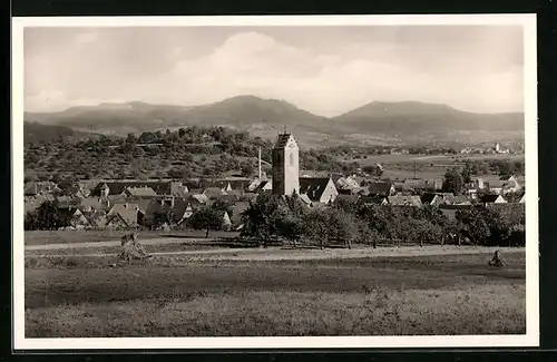 AK Ofterdingen, Ortsansicht mit Kirche