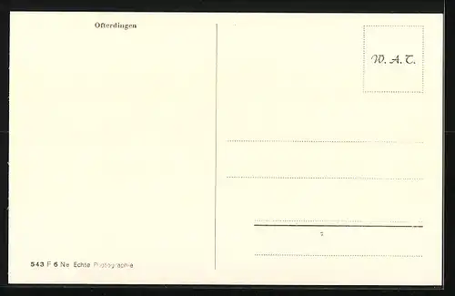 AK Ofterdingen, Ortsansicht mit Kirche