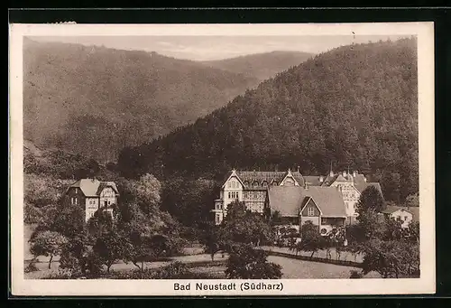 AK Bad Neustadt / Harz, Ortspartie aus der Vogelschau