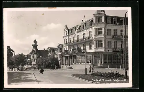 AK Zinnowitz / Usedom, Stalinstrasse
