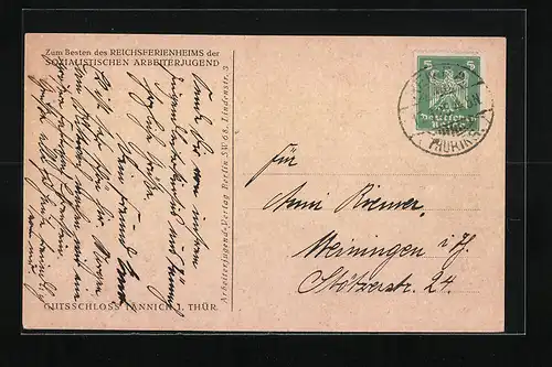 AK Tännich / Thür., Gutsschloss Tännich