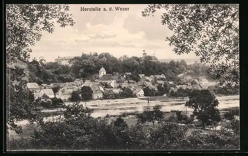 AK Herstelle a. d. Weser, Gesamtansicht