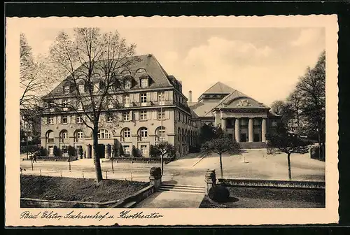 AK Bad Elster, Sachsenhof und Kurtheater