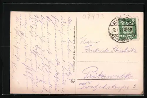 AK Greiz i. v., Elstersteig und Oberes Schloss