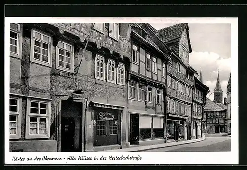 AK Höxter, Alte Häuser in der Westerbachstrasse