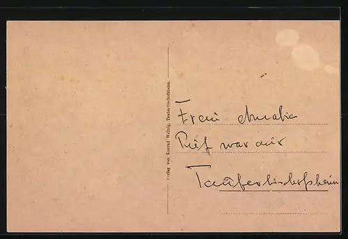 AK Tauberbischofsheim, Marktplatz mit Rathaus