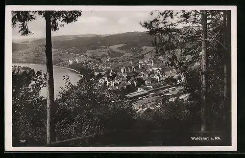 AK Waldshut a. Rh., Ortsansicht aus der Vogelschau