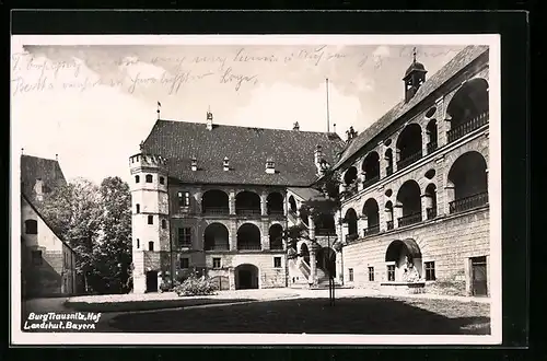 AK Landshut, Burg Trausnitz, Hof