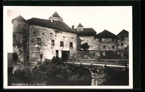 AK Burghausen a. d. Salzach, Ortspartie