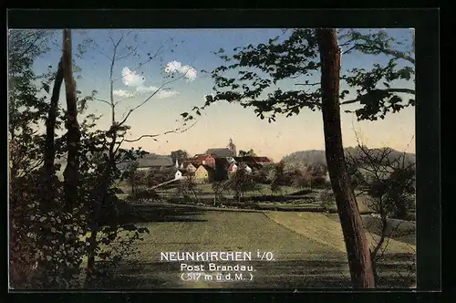 AK Neunkirchen i. O., Ortsansicht aus der Vogelschau