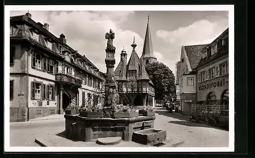 AK Michelstadt / Odw., Marktplatz