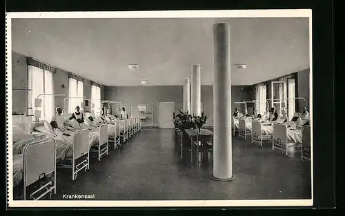 AK Heidelberg, Chirurgische Universitätsklinik, im Krankensaal