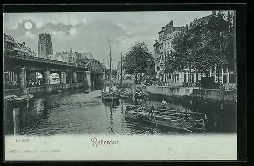 Mondschein-AK Rotterdam, De Kolk