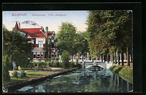 AK Dordrecht, Villa Simpang, Stationsweg
