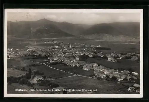 AK Maikammer-Alsterweiler a. d. deutschen Weinstrasse, Ortsansicht, Fliegeraufnahme