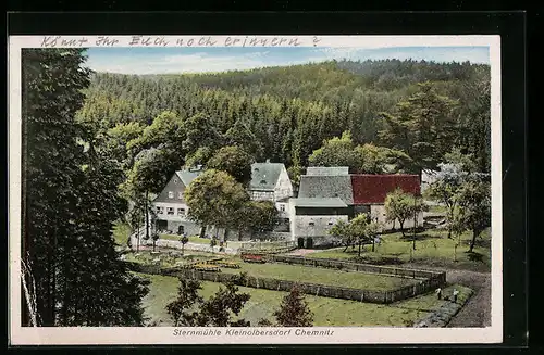 AK Chemnitz-Kleinolbersdorf, Gasthaus Sternmühle von Bruno Bergt