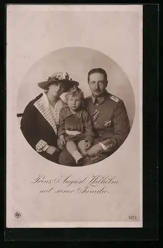 AK Prinz August Wilhelm von Preussen, Familienfoto